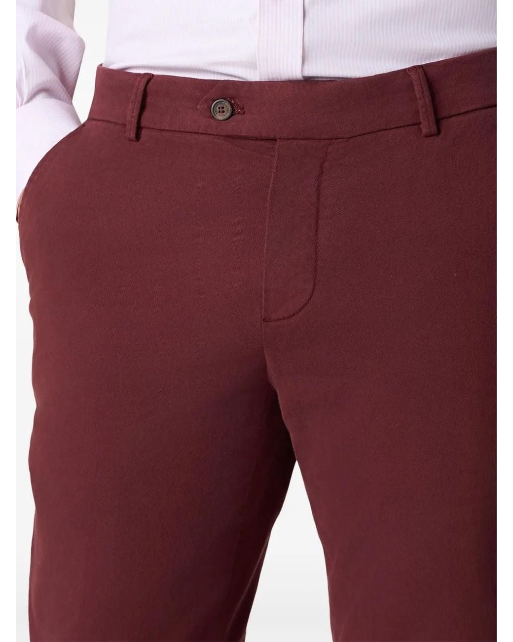 Brooks Brothers Pressed-Crease Tapered Trousers for men
