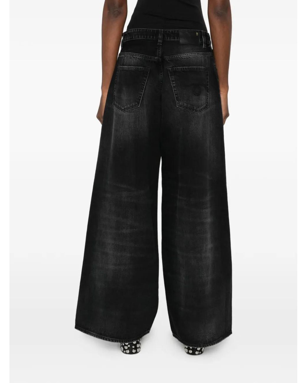 R13 Black Nico Cotton Jeans
