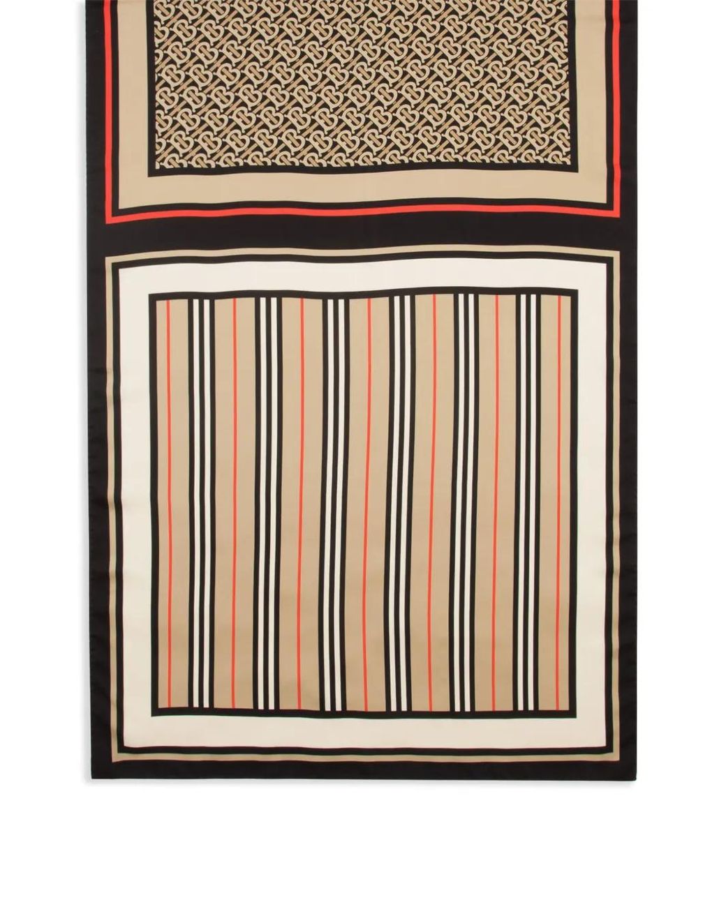 Burberry Multicolor Multi-panel Silk Scarf
