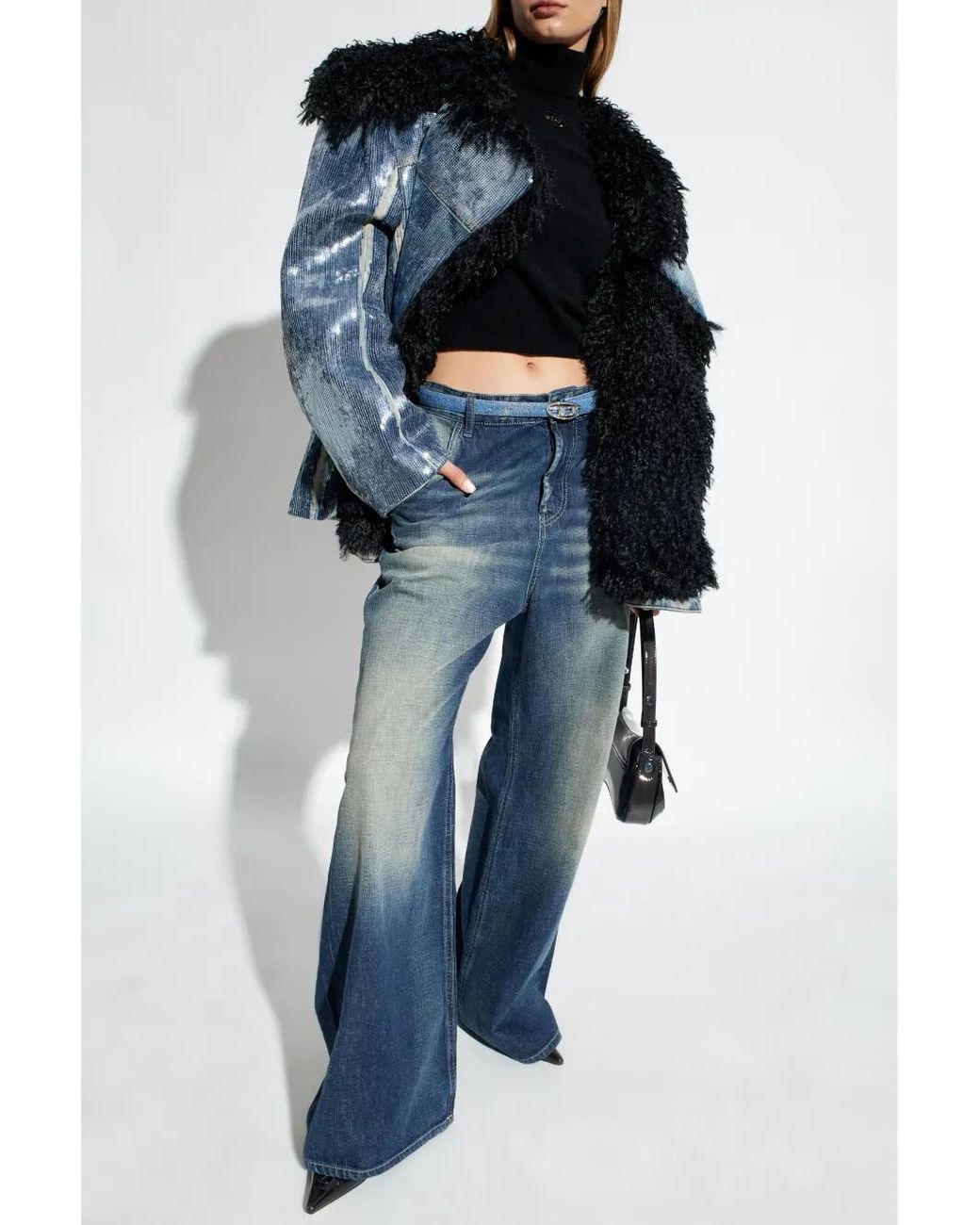 DIESEL Black Jacket De-Bika-S