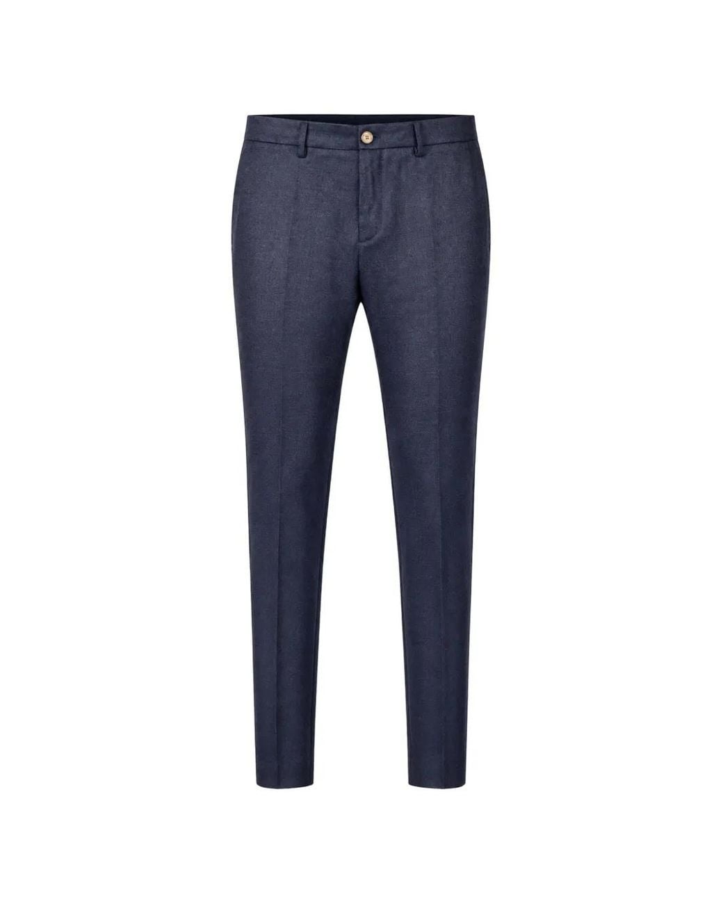 Paul & Shark Blue Pantalon De Costume En Laine Vierge for men