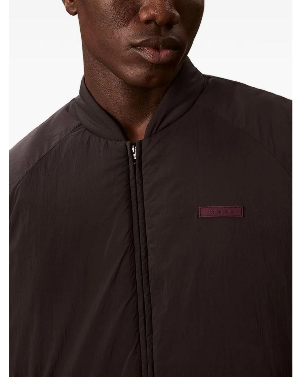 Calvin Klein Black Commuter Bomber Jacket for men