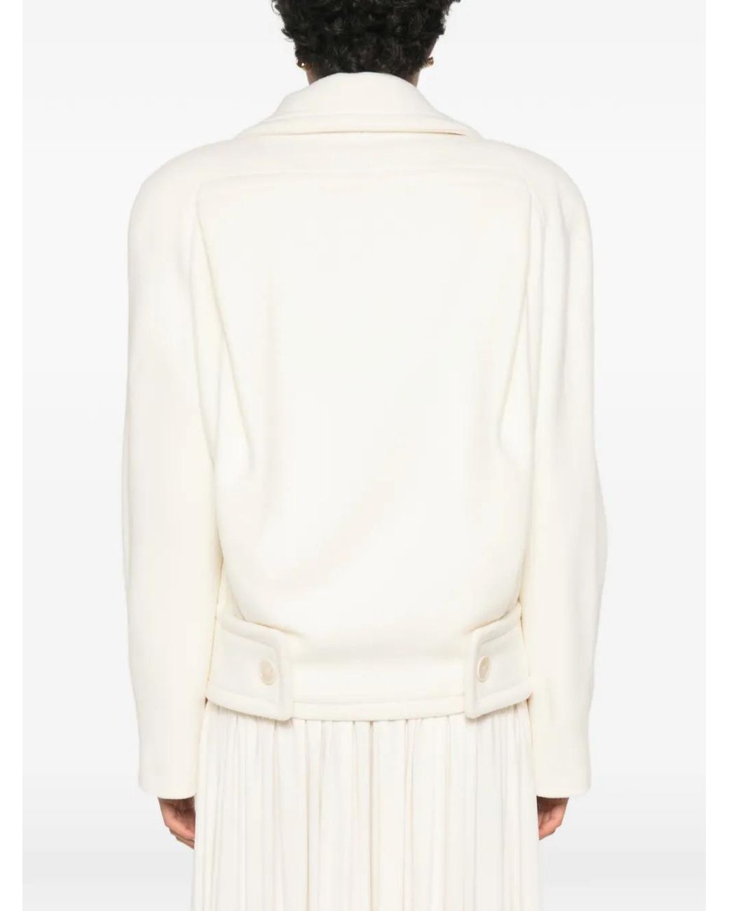 Stella McCartney White Double-Breasted Jacket