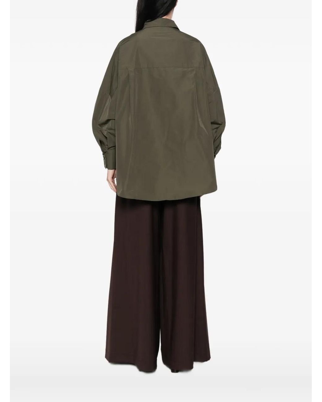 Co.Go Green Belted Balloon-Sleeve Shirt