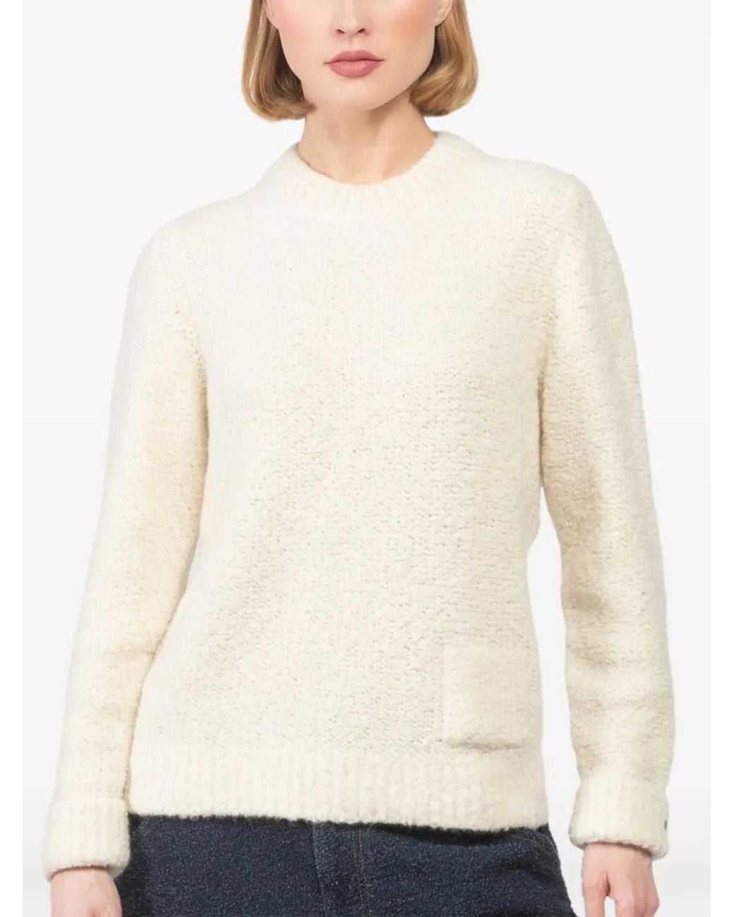 God's True Cashmere White Knitted Jumper