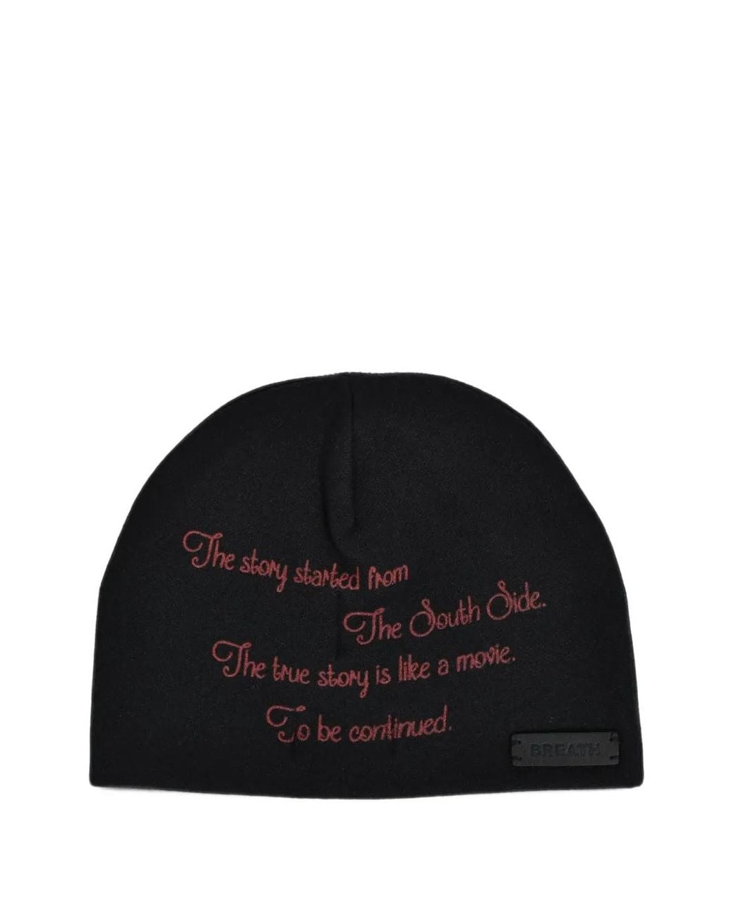 BREATH Black Angel Graphic-Print Beanie Hat for men