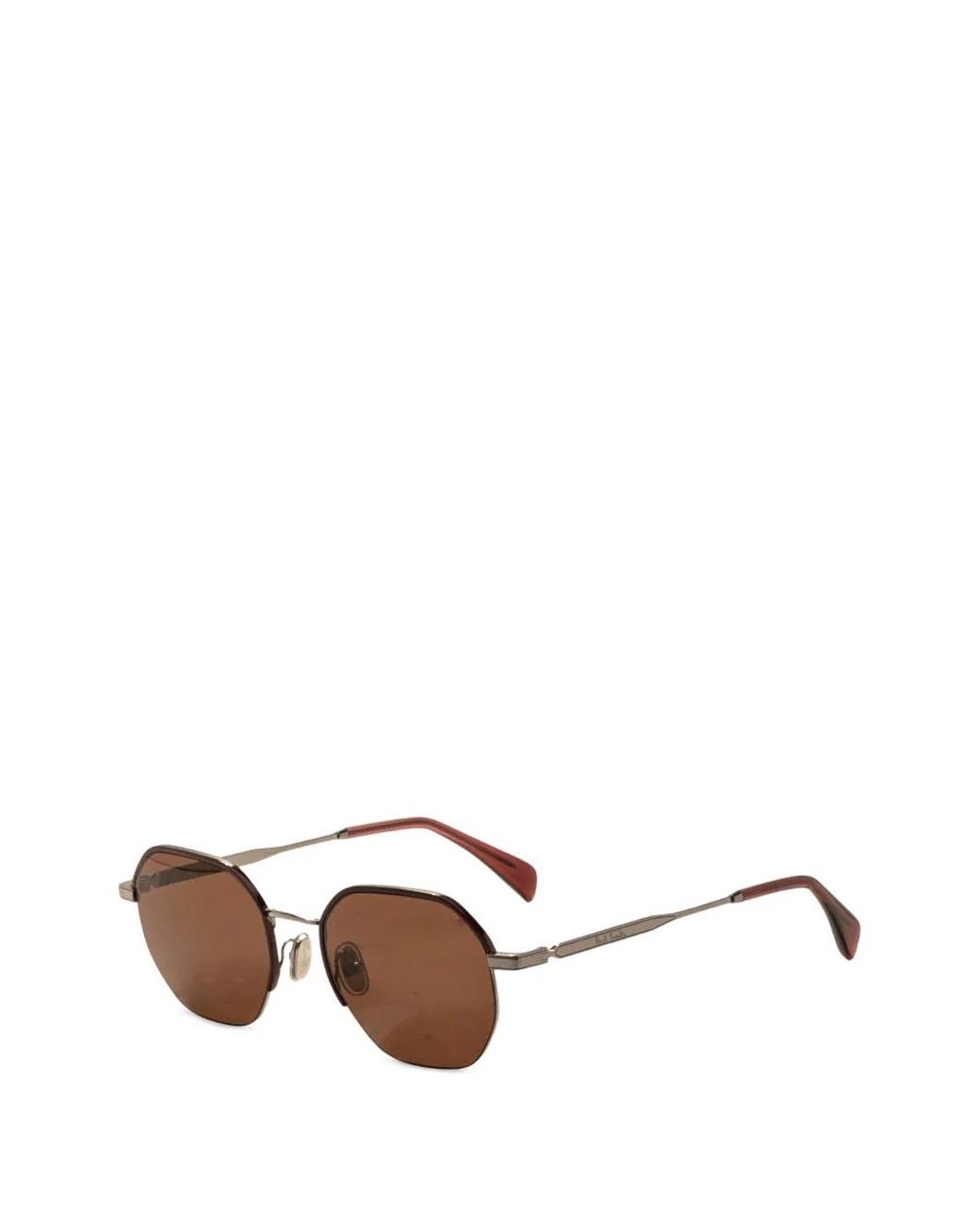 Montblanc Brown Geometric-Frame Sunglasses for men