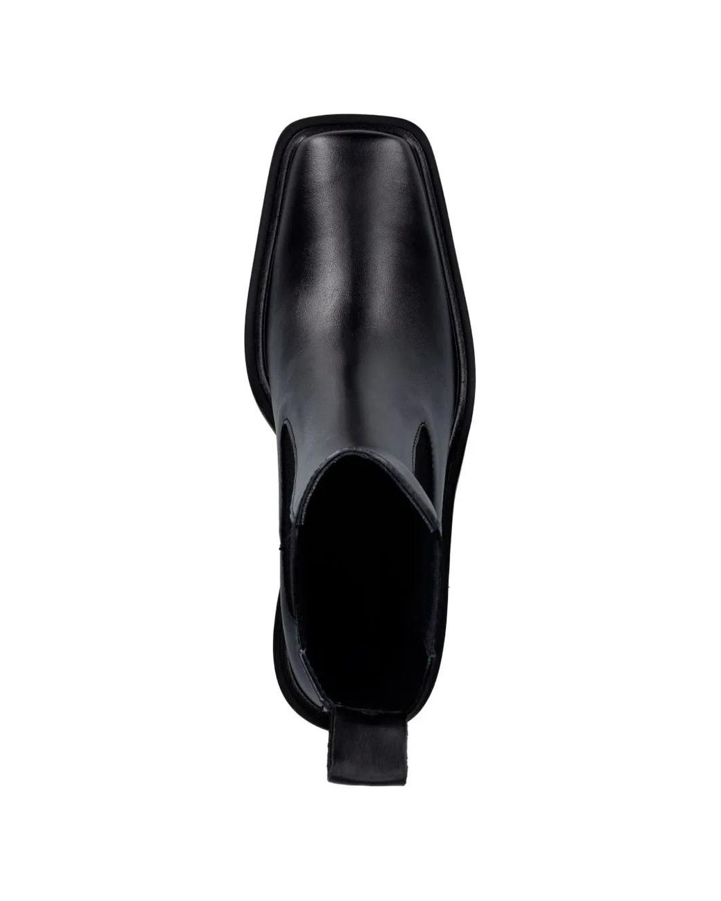 Souliers Martinez Black Bottines Chelsea Dallas À Bout Carré