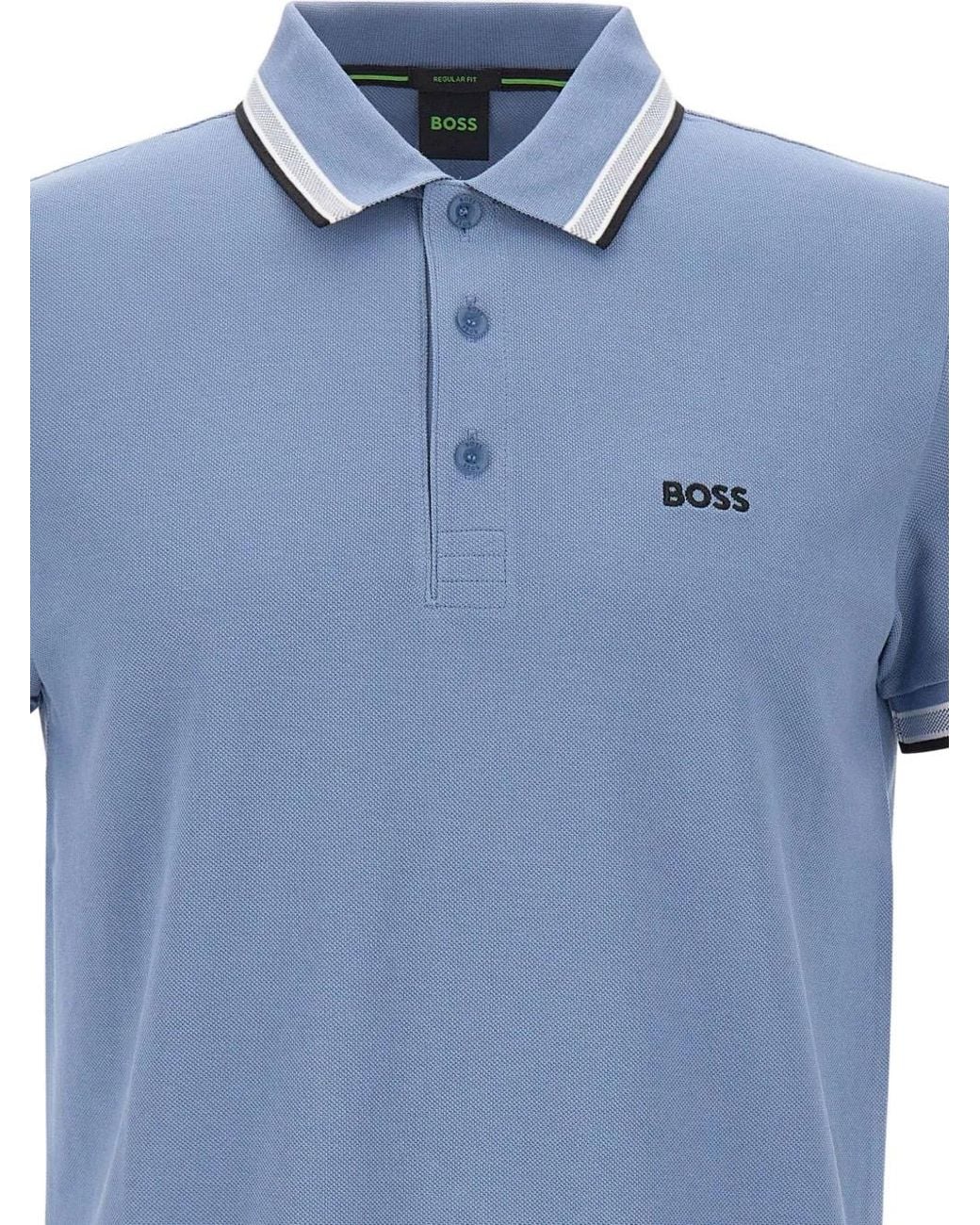 Boss Blue Paddy Polo Shirt for men