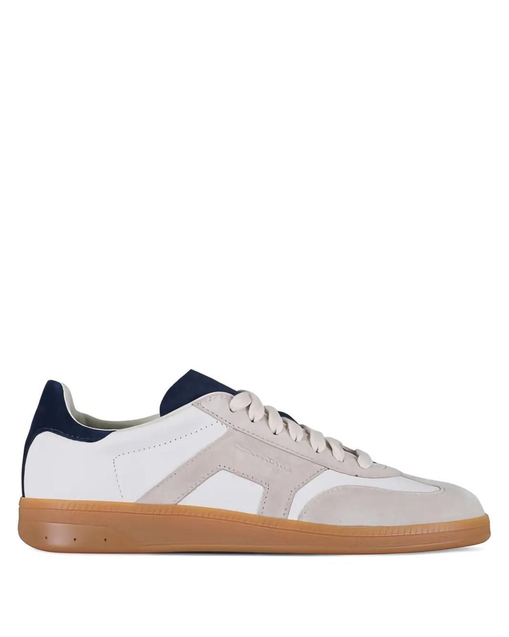 Santoni White Olympic Panelled Sneakers