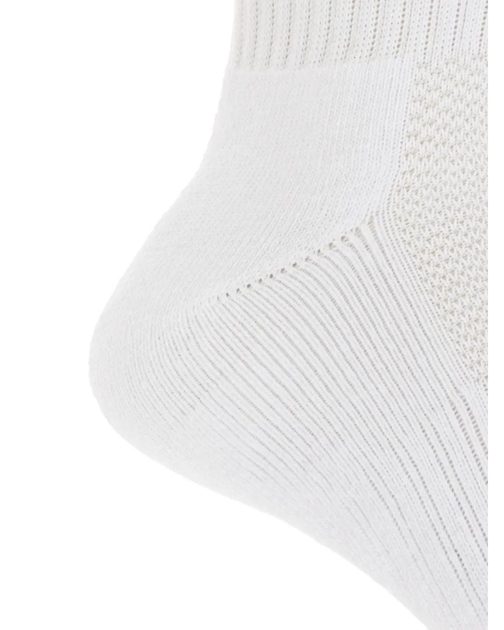 P.E Nation White Signature Ribbed Socks (Set Of Two)