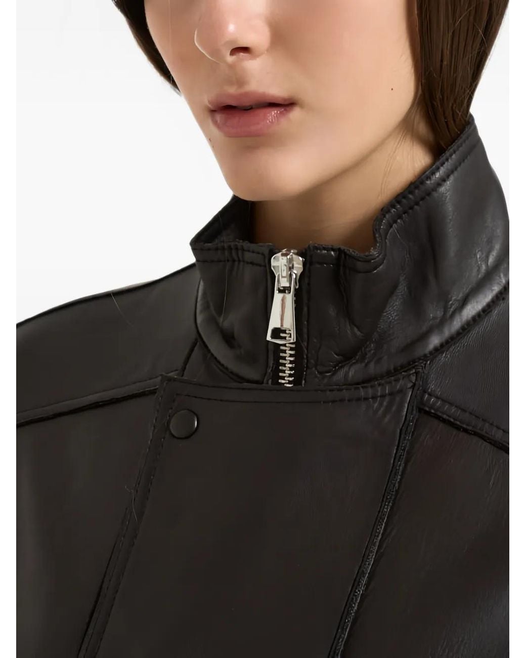 The Jack Leathers Black Droite Leather Bomber Jacket