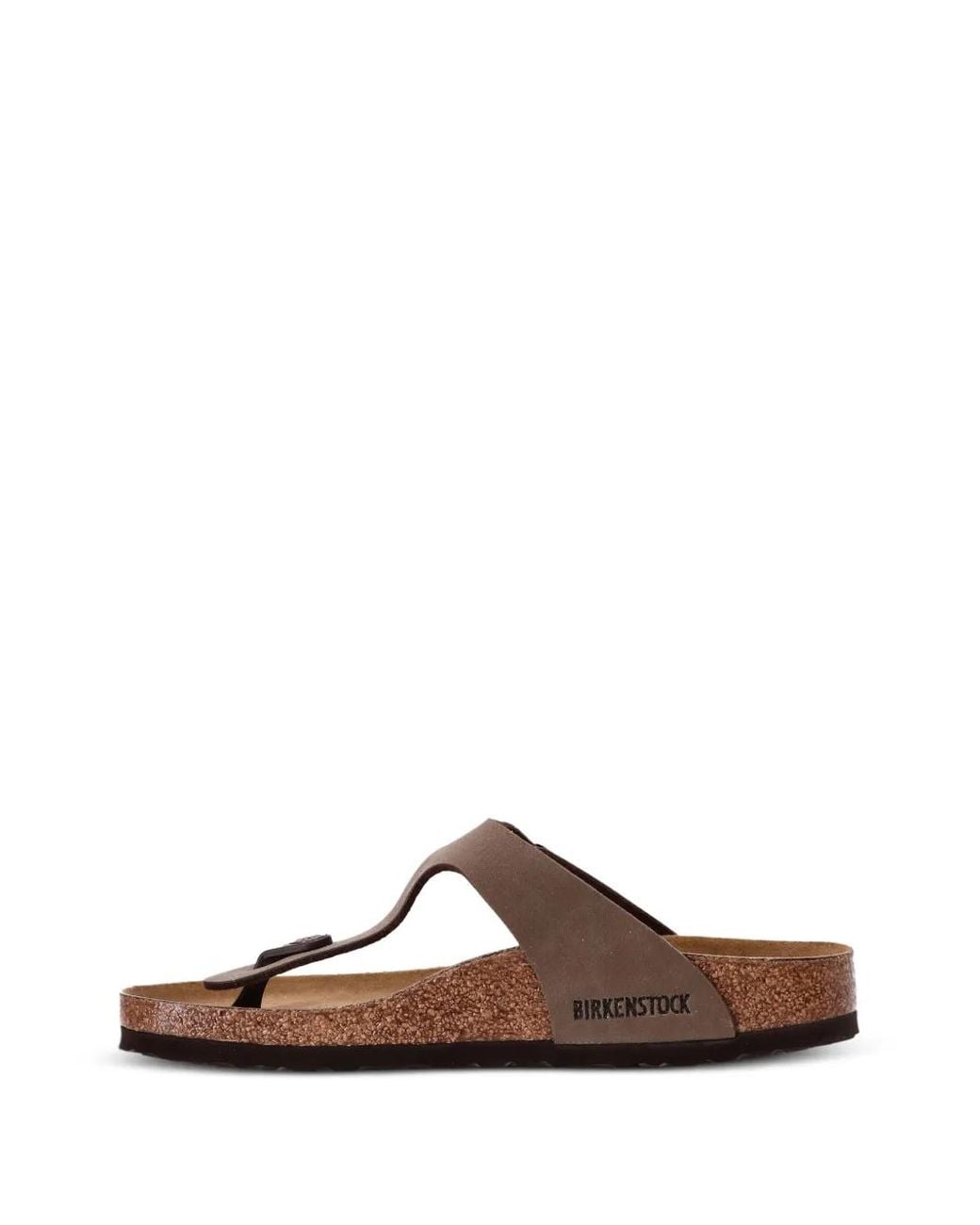 Birkenstock Brown Gizeh Slip-On Leather Sandals