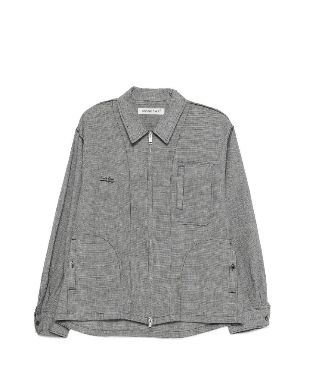 Undercover Gray Surchemise À Fermeture Zippée for men