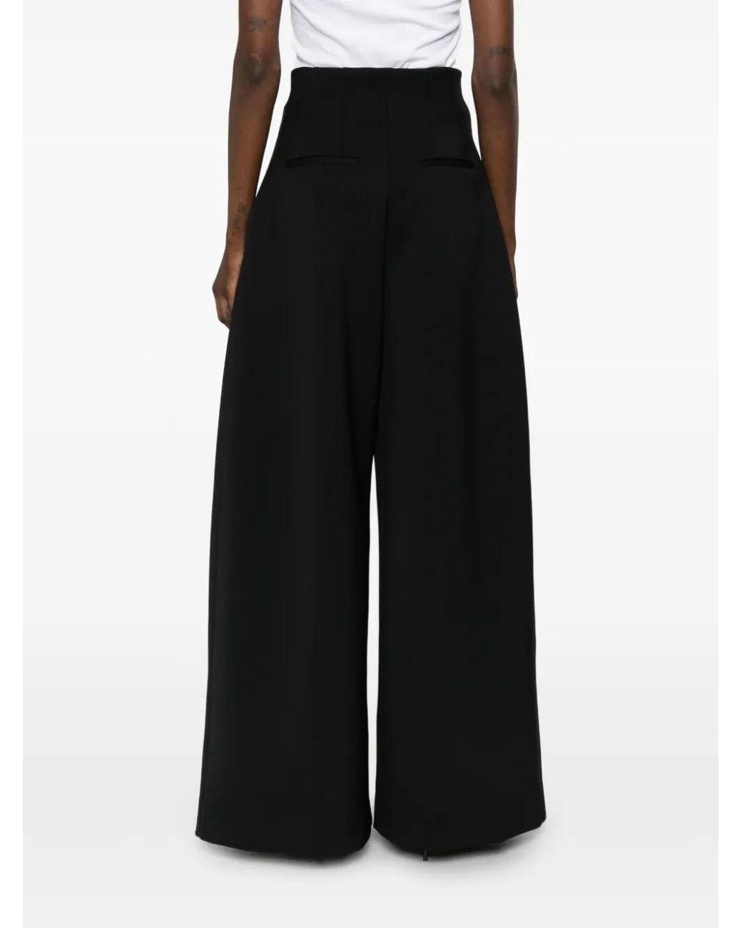 Jacquemus Black The Souro High-Waisted Pleated Trousers