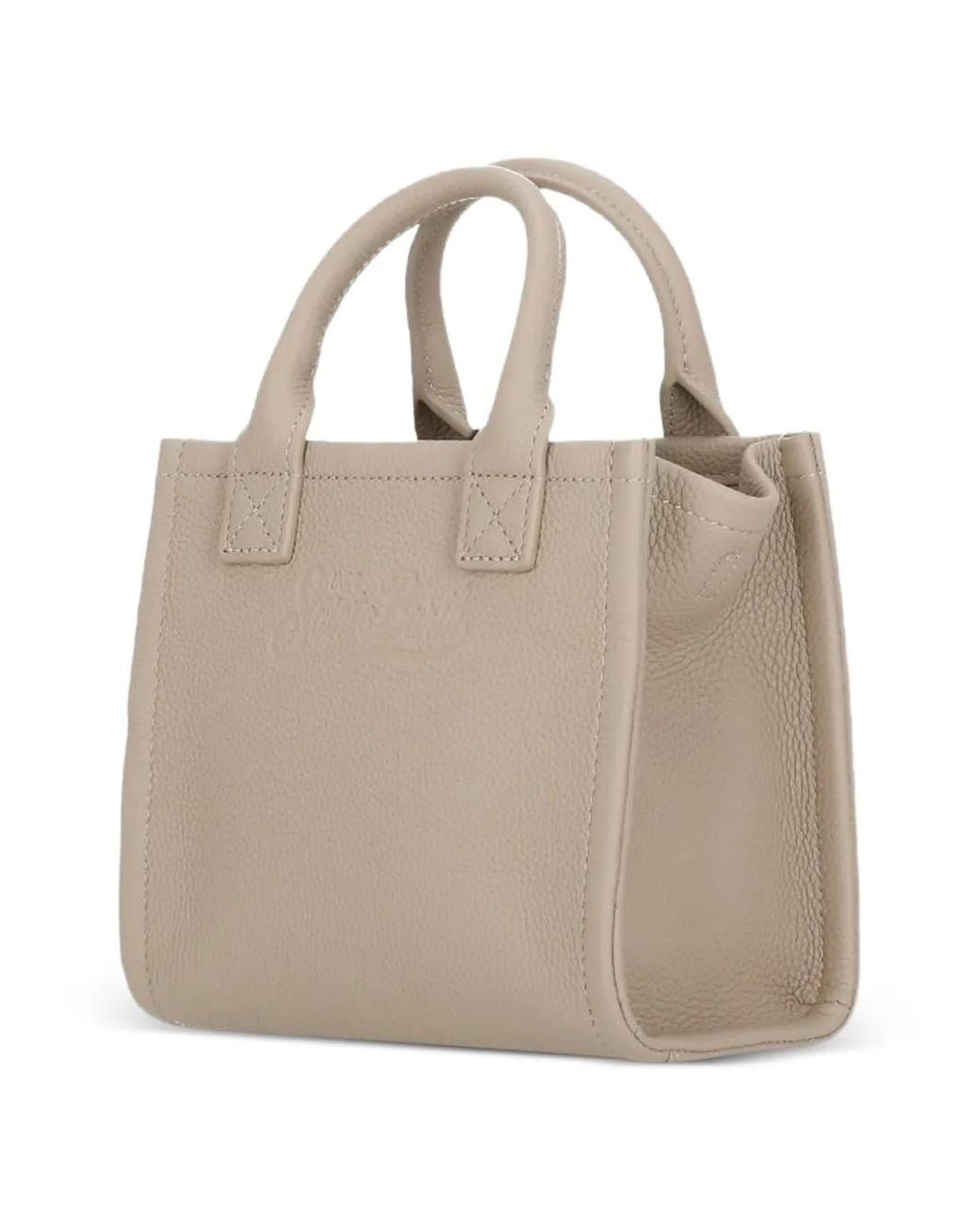 Mc2 Saint Barth Natural Mini Sac Cabas Vanity Embossé