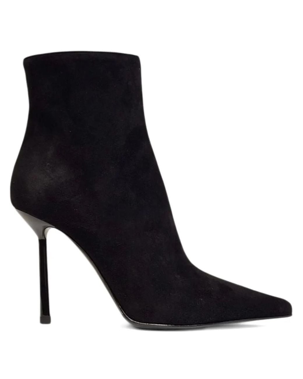 Le Silla Black 80Mm Bella Pointed-Toe Stiletto Boots