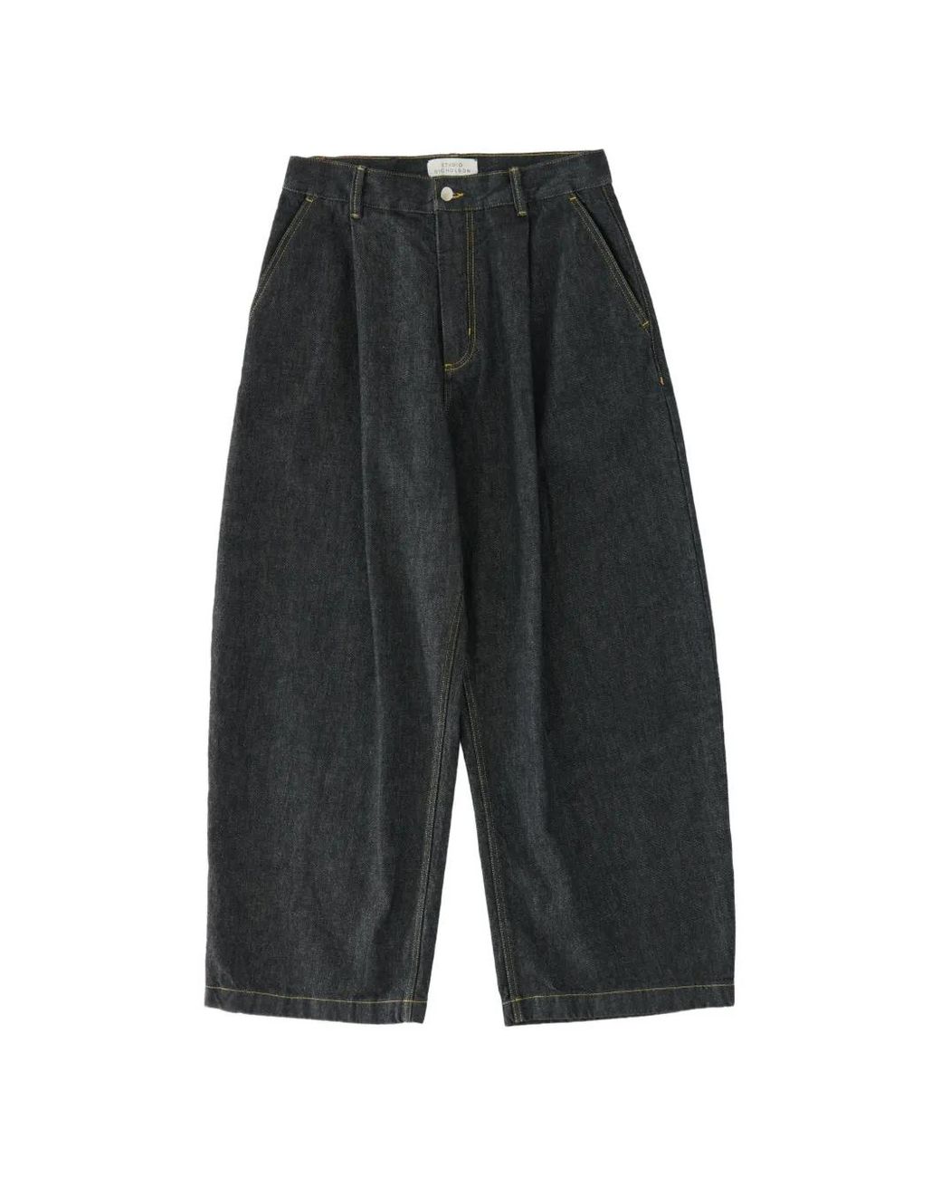 Studio Nicholson Gray Jean Puch À Passants De Ceinture for men