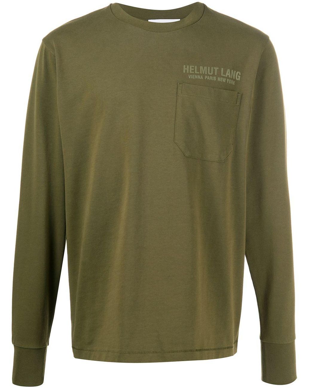 helmut lang long sleeve bomber shirt