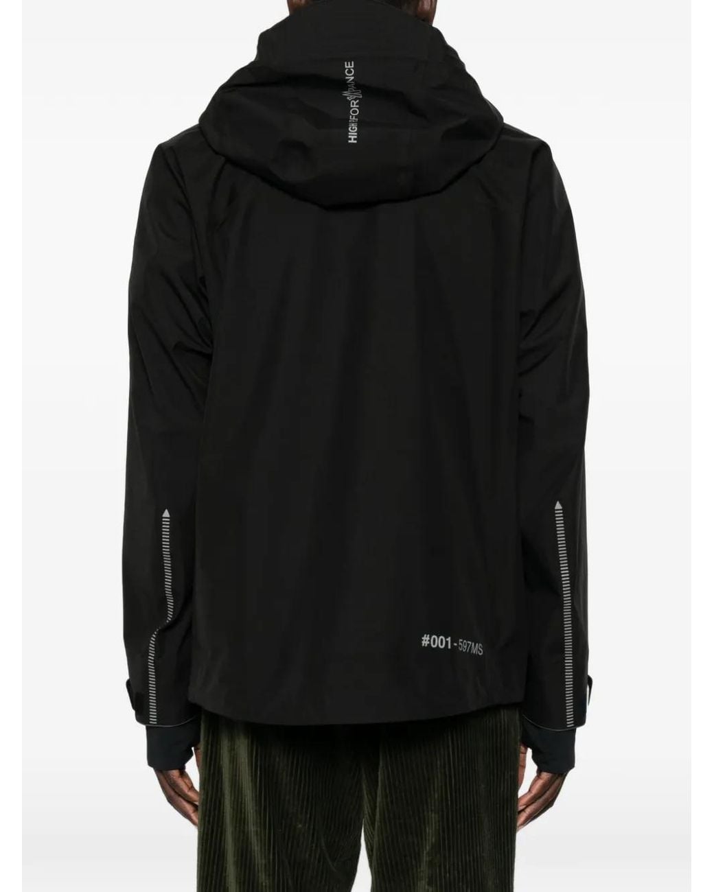 Moncler Black Gore-Tex Hooded Jacket for men