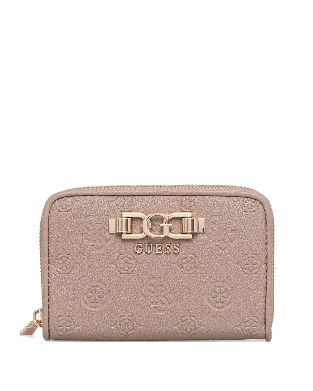Guess Natural Anise Logo-Embossed Wallet