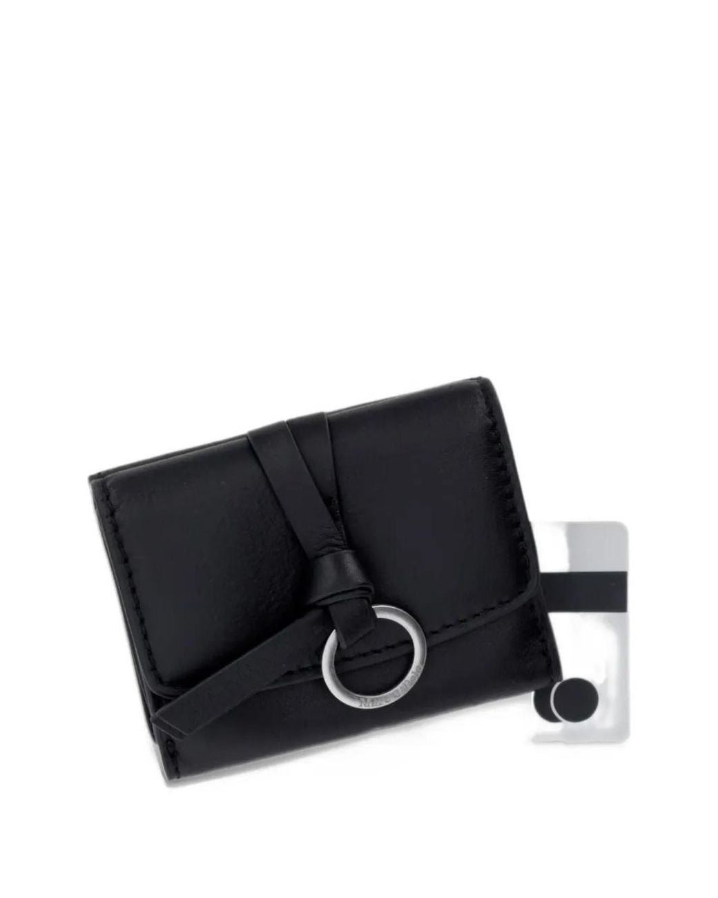 Marc O' Polo Black Leni Ring-Embellished Wallet