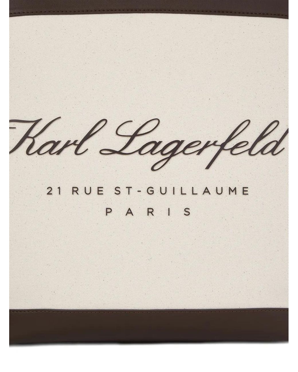 Karl Lagerfeld Natural Large Hotel Karl Beach Bag