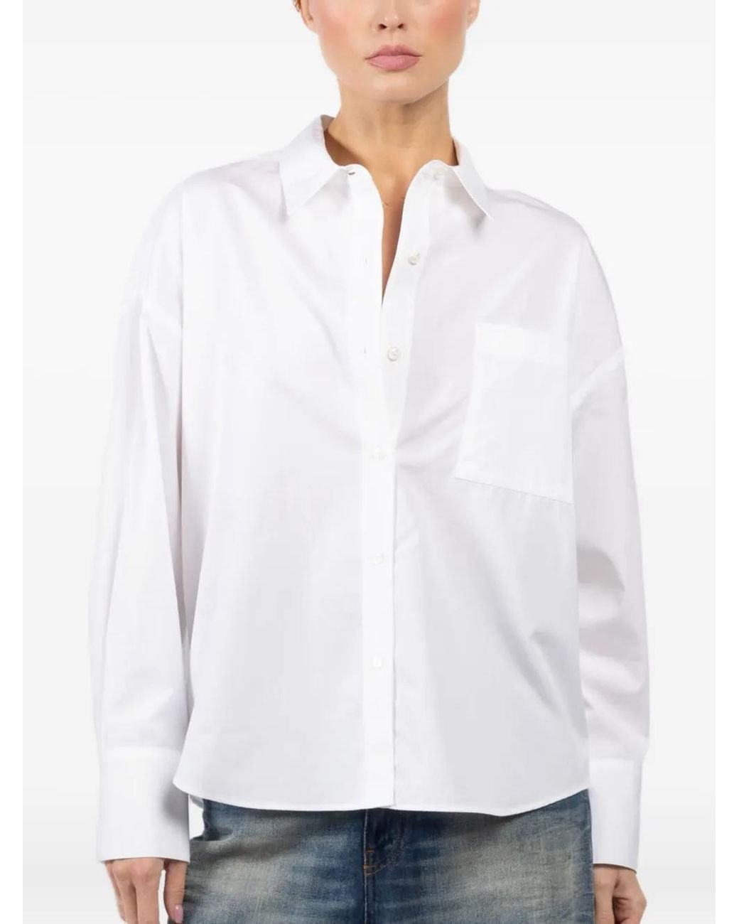 Arlo Mott White Side-Slit Shirt