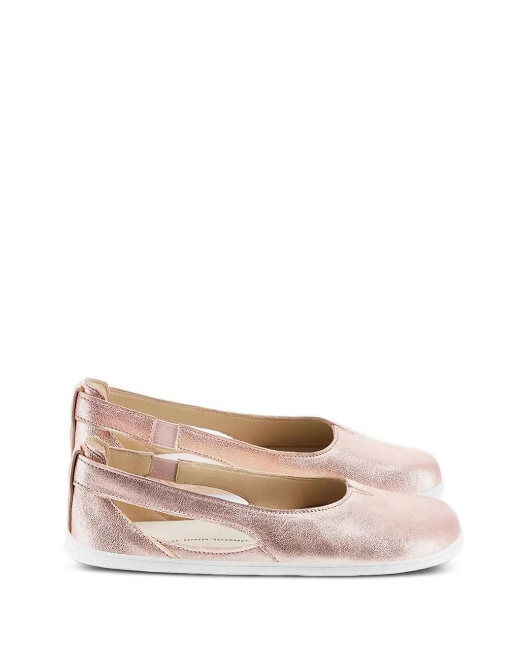 Be Lenka Pink Ballerines Métallisées À Découpes