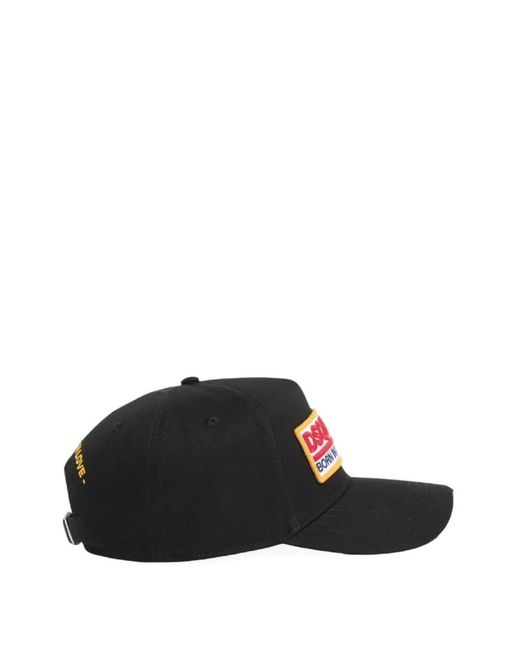 DSquared² Red Logo Patch Baseball Cap for men