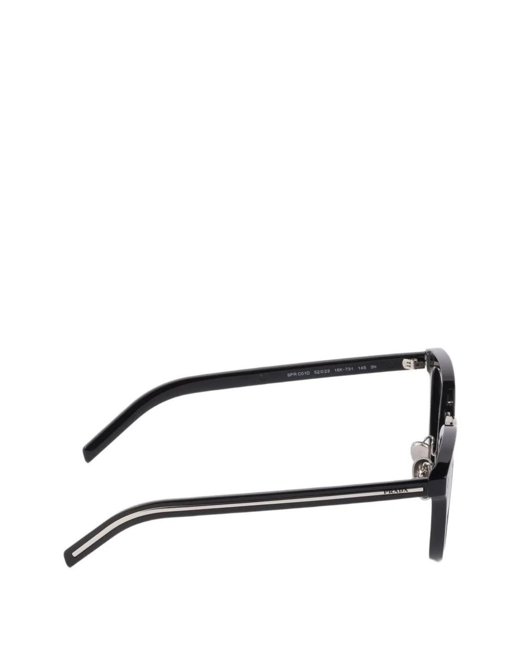 Prada Gray Round-Frame Sunglasses for men