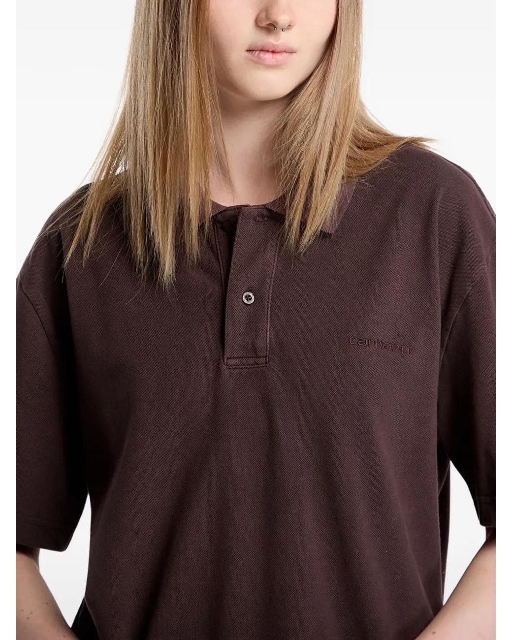 Polo Wayne Carhartt de color Brown