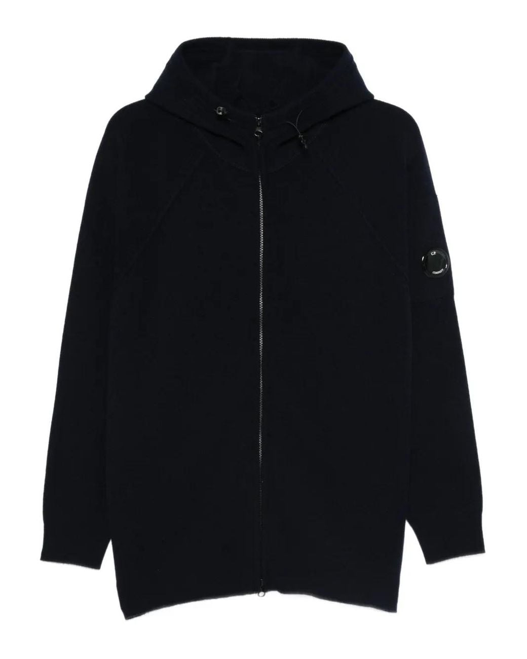 C P Company Blue C.P.Company Zip-Front Hooded Jacket for men