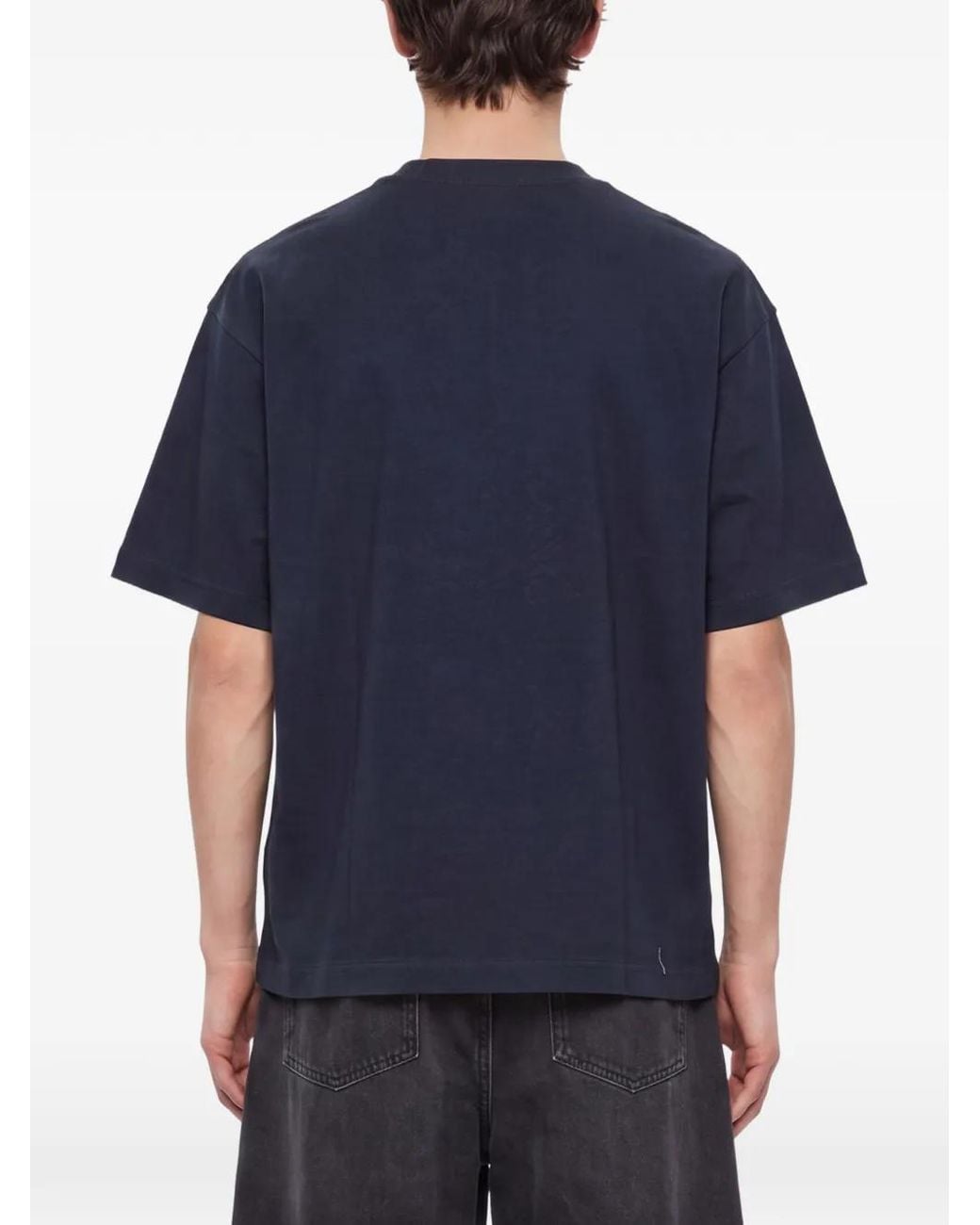 YMC Blue Crew-Neck T-Shirt for men