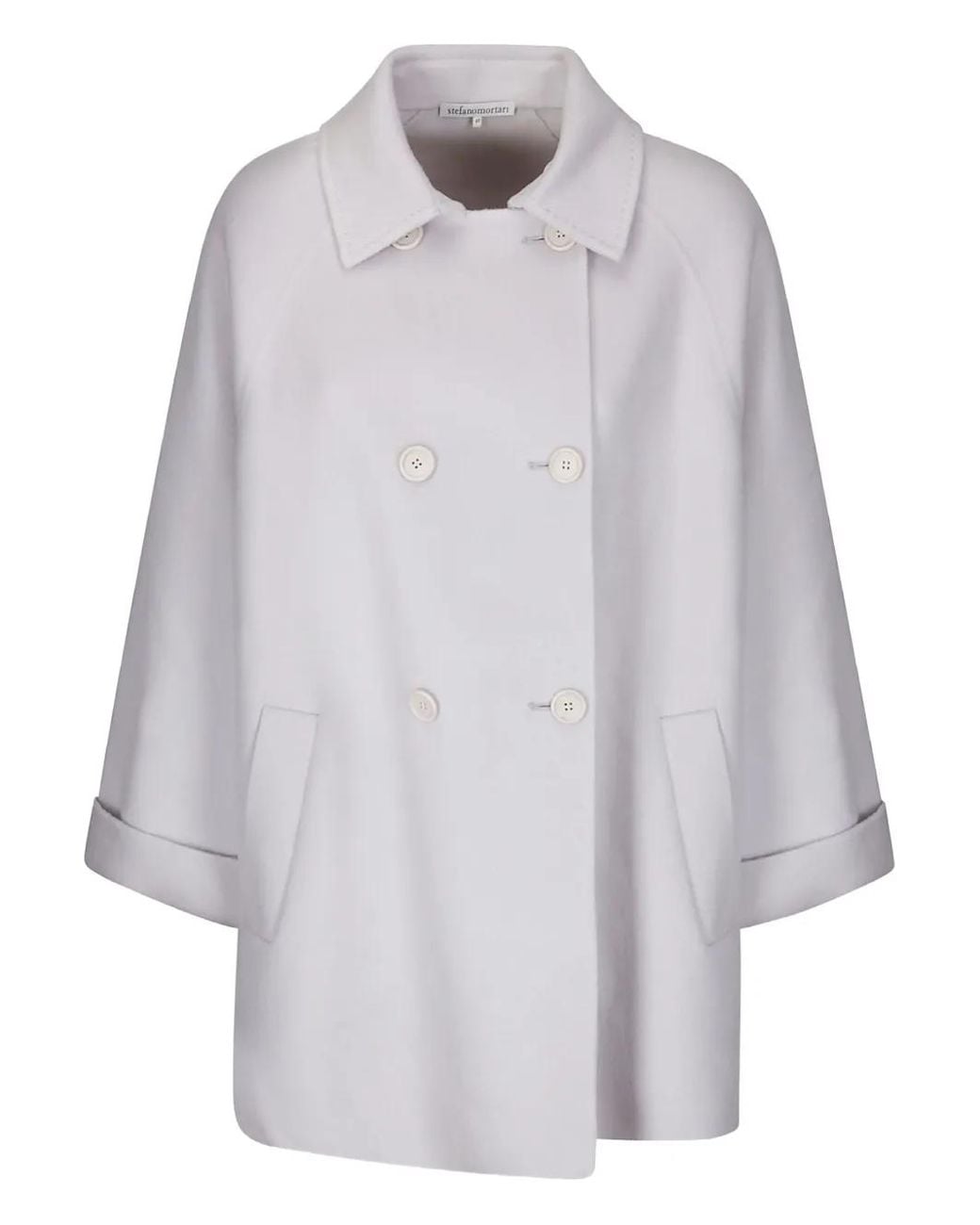 #MSM White Caban Double-Breasted Coat