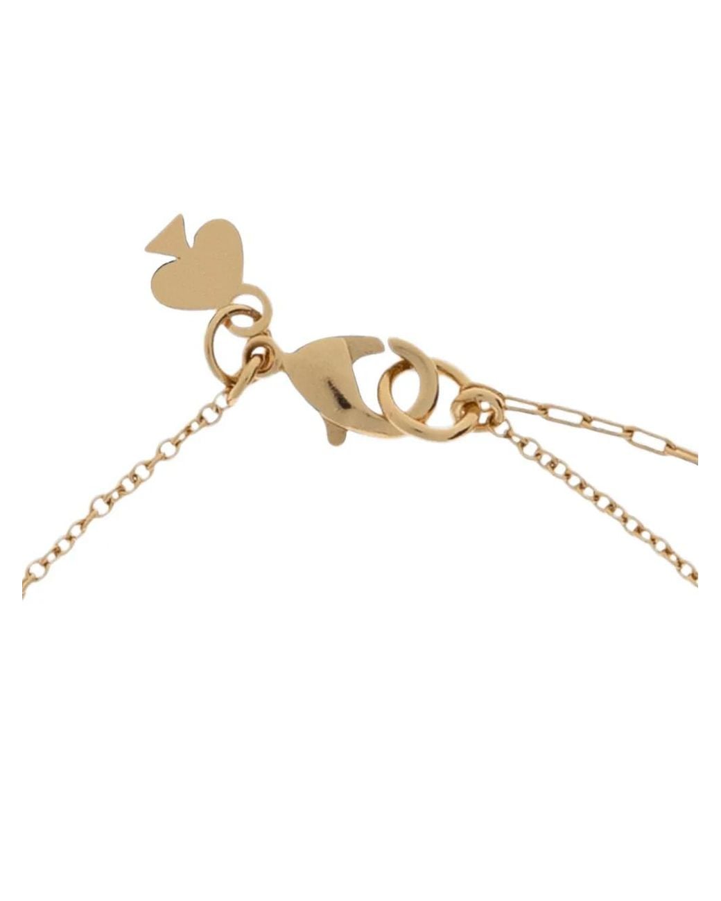 Kate Spade White Bracelet Flower Solitaire À Pendentif Trèfle