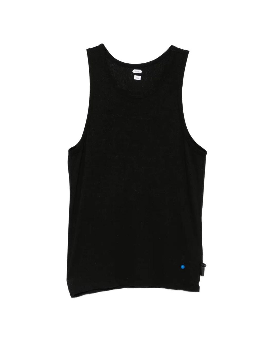 Post Archive Faction PAF Black Bead-Embellished Drawstring Vest for men