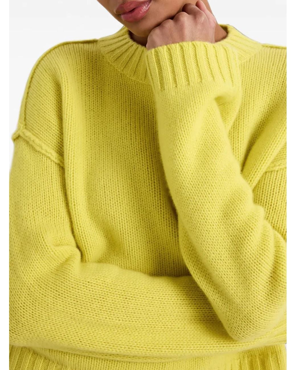 Marie Oliver Yellow Ozzie Long-Sleeve Sweater