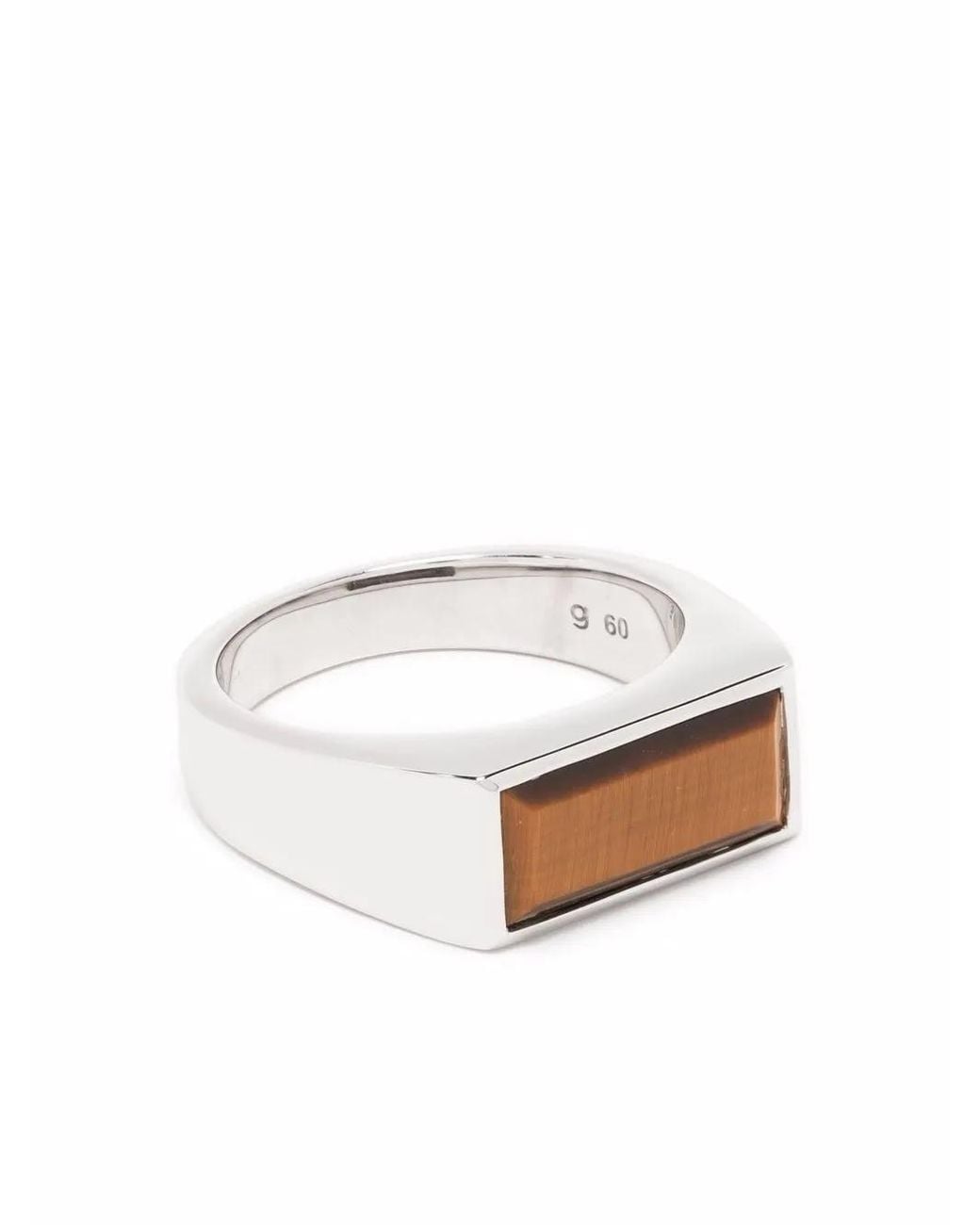 Tom Wood White Ring Mit Tigerauge