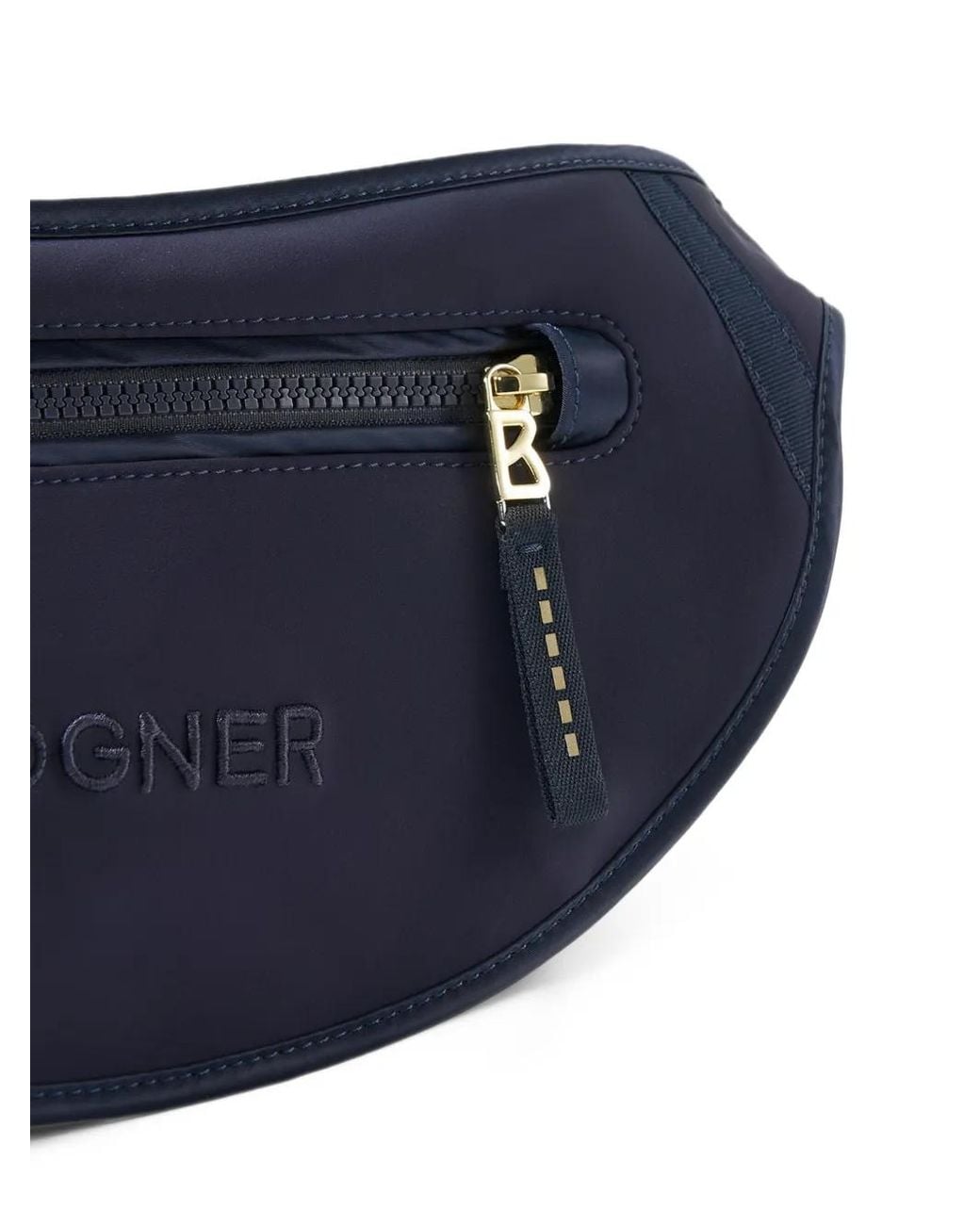 Bogner Blue Karla Small Logo-Embroidered Belt Bag