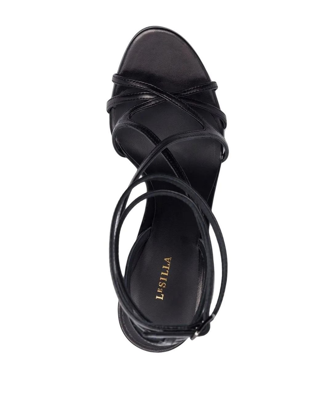 Le Silla Black Belen 110Mm Sandals