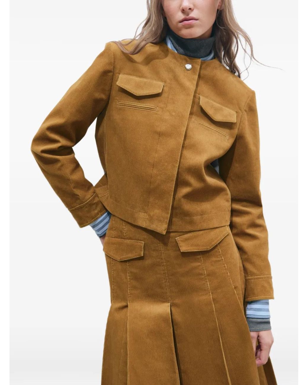 Tory Burch Brown Corduroy Jacket