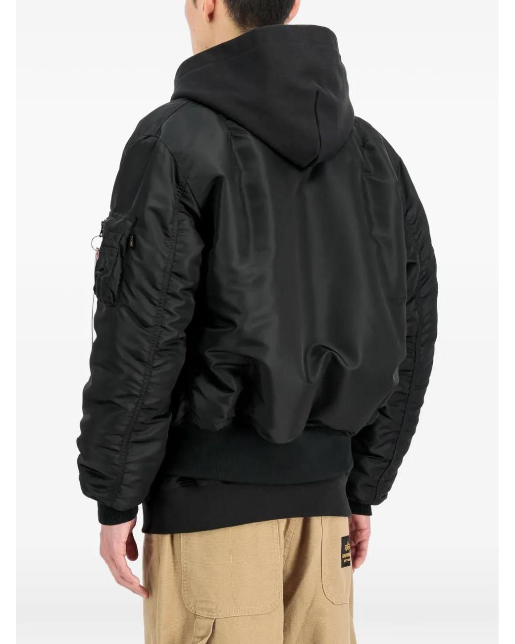 Alpha Industries Black Ma-1 Heritage Bomber Jacket
