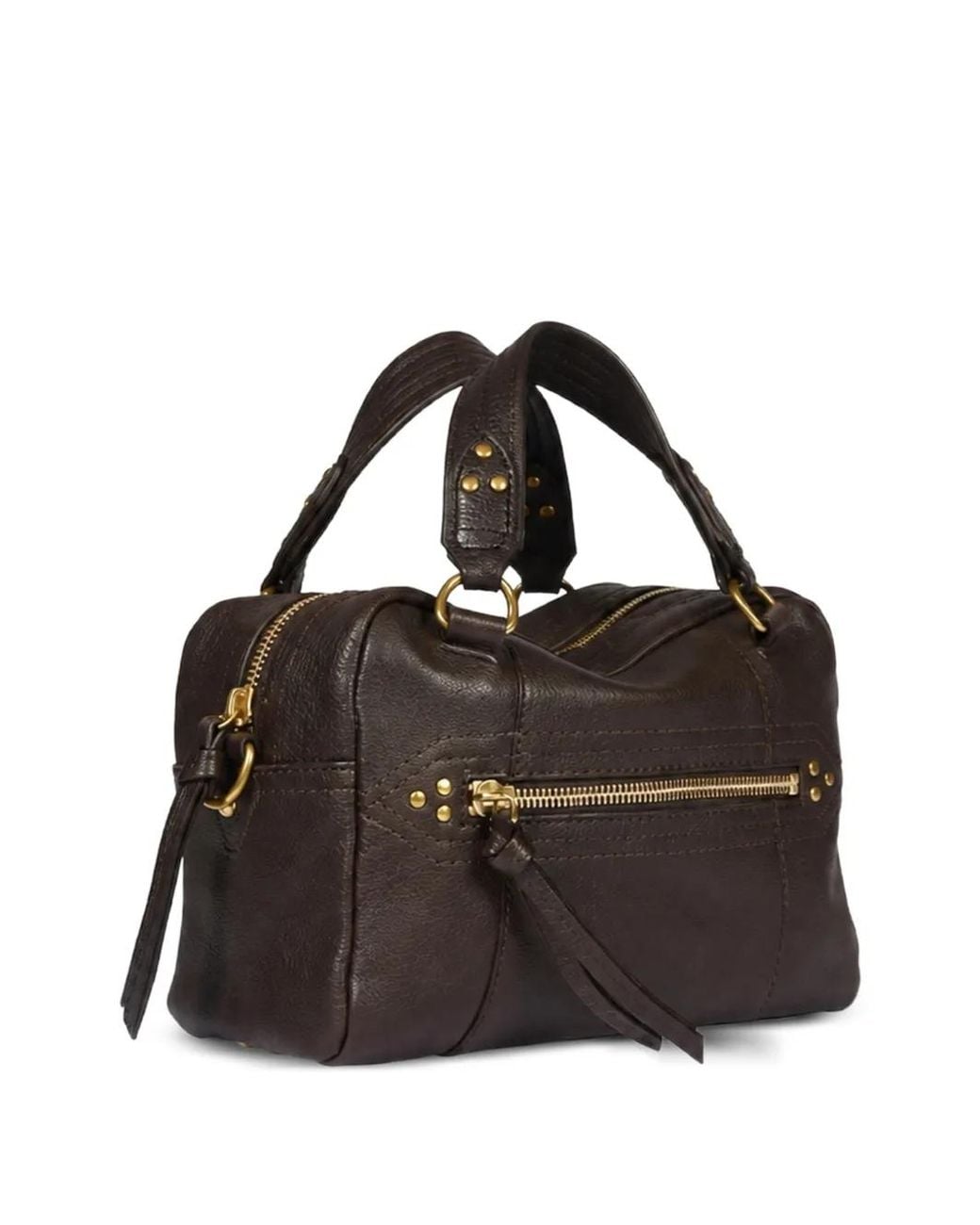 Jérôme Dreyfuss Black Lucky Bowling Zip Tote Bag