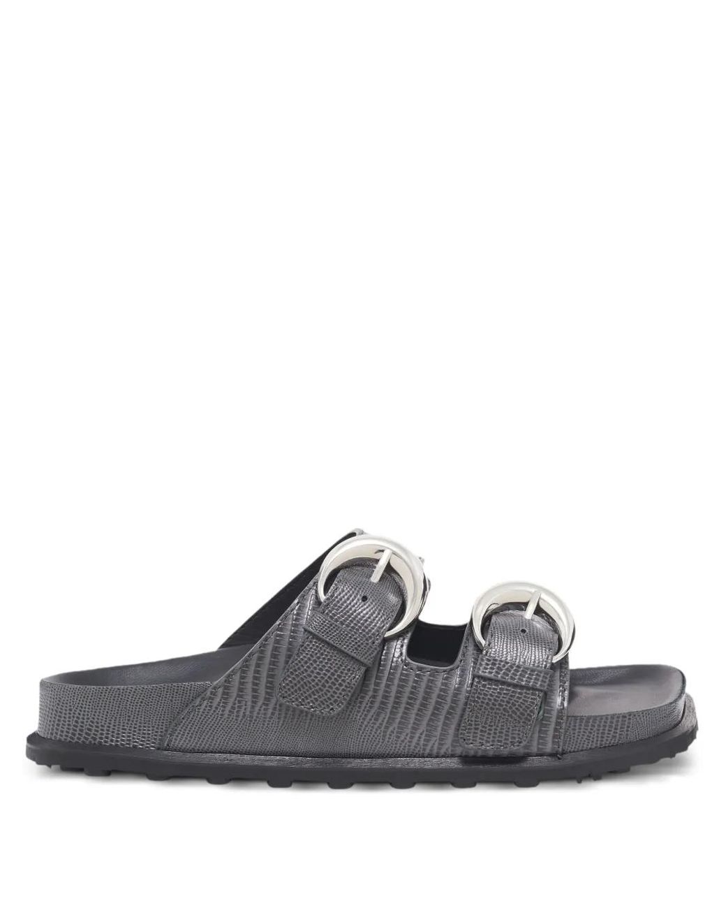 MARINE SERRE White Lizard-Print Sandals for men