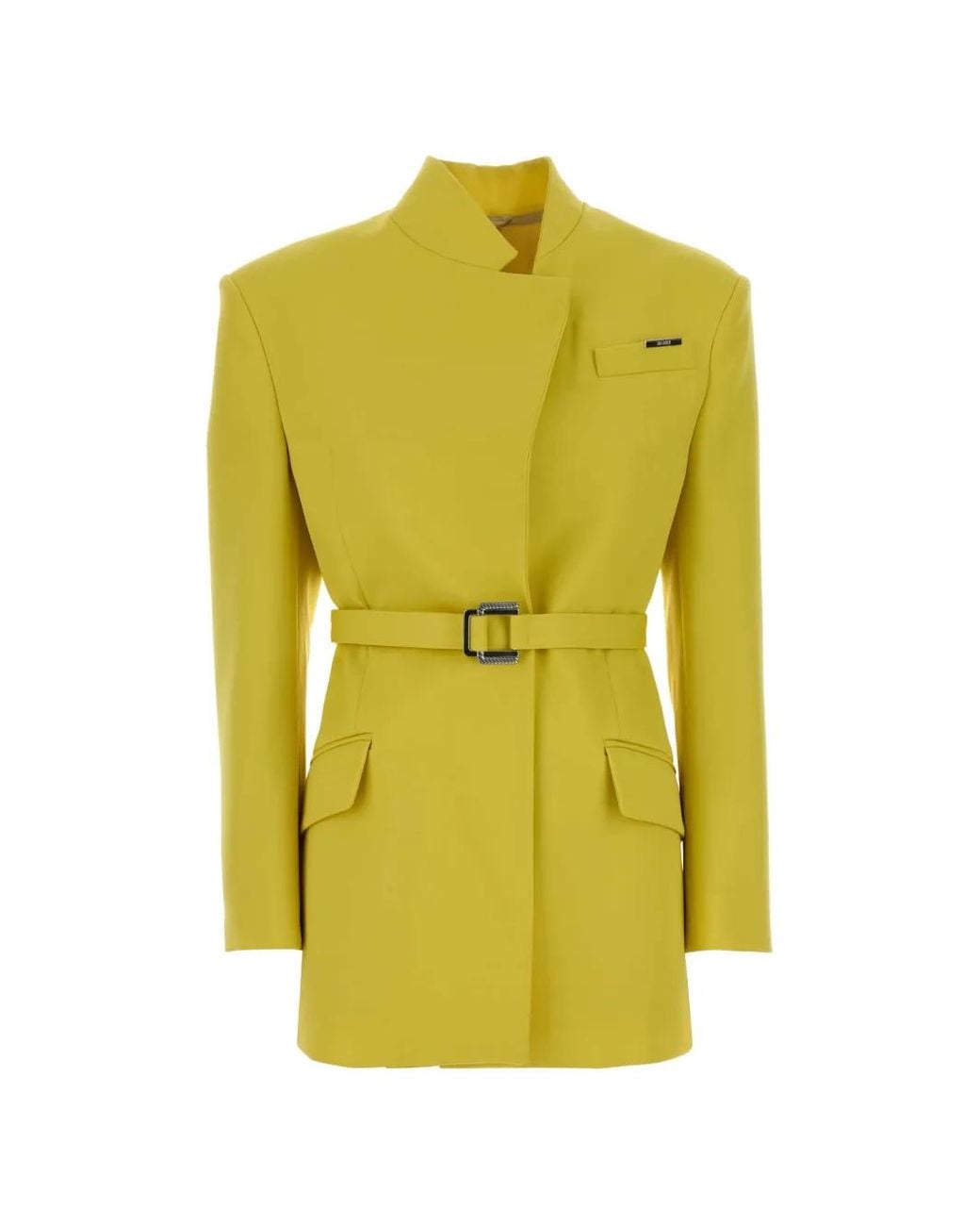 The Attico Yellow Wool Gabardine Jacket