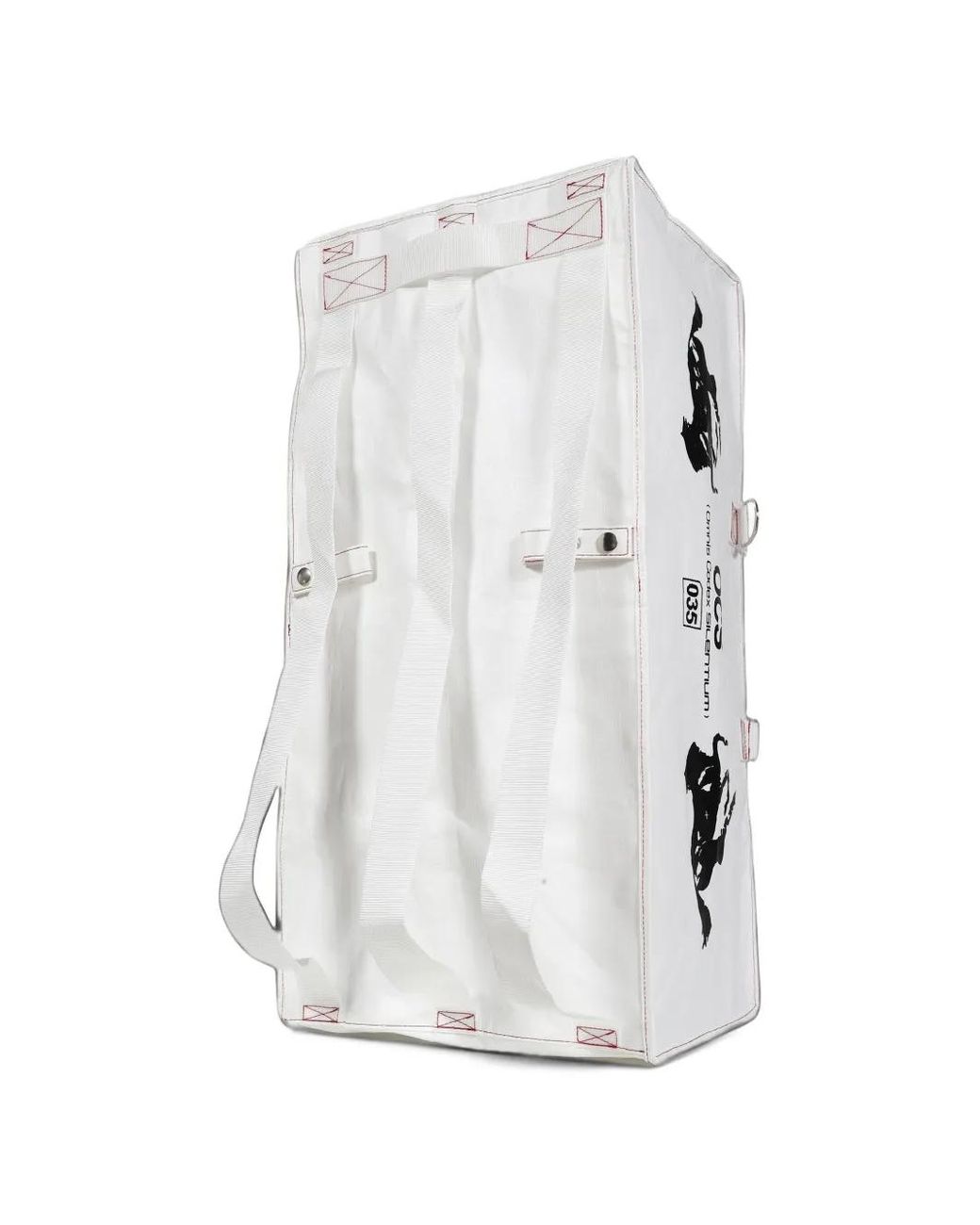 John Doe White Logo-Print Backpack for men