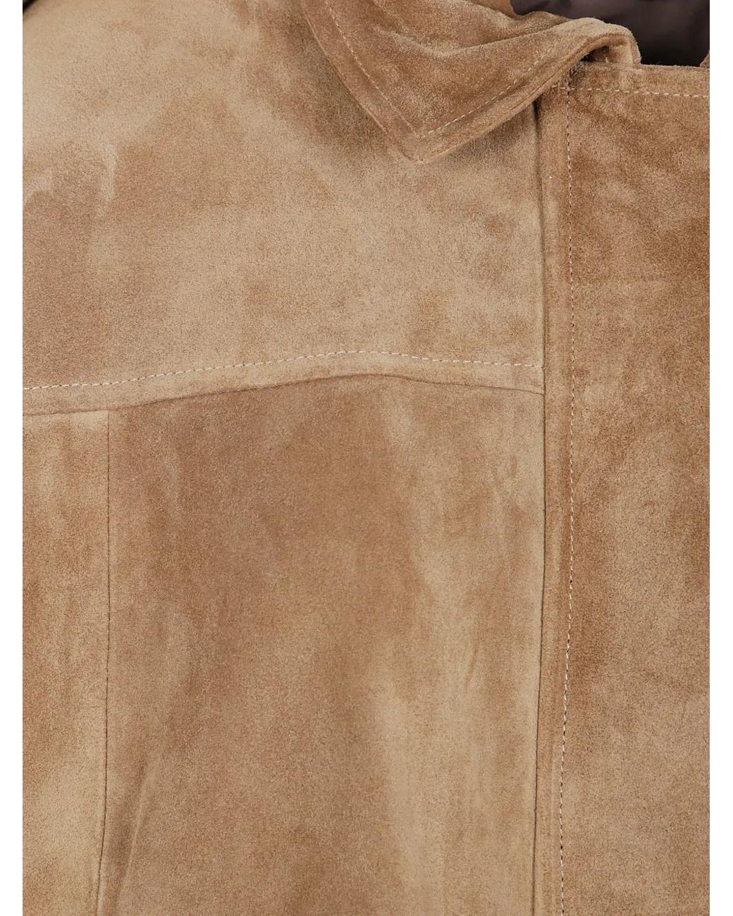 Emmeci Natural Adele Suede Epaulette Jacket