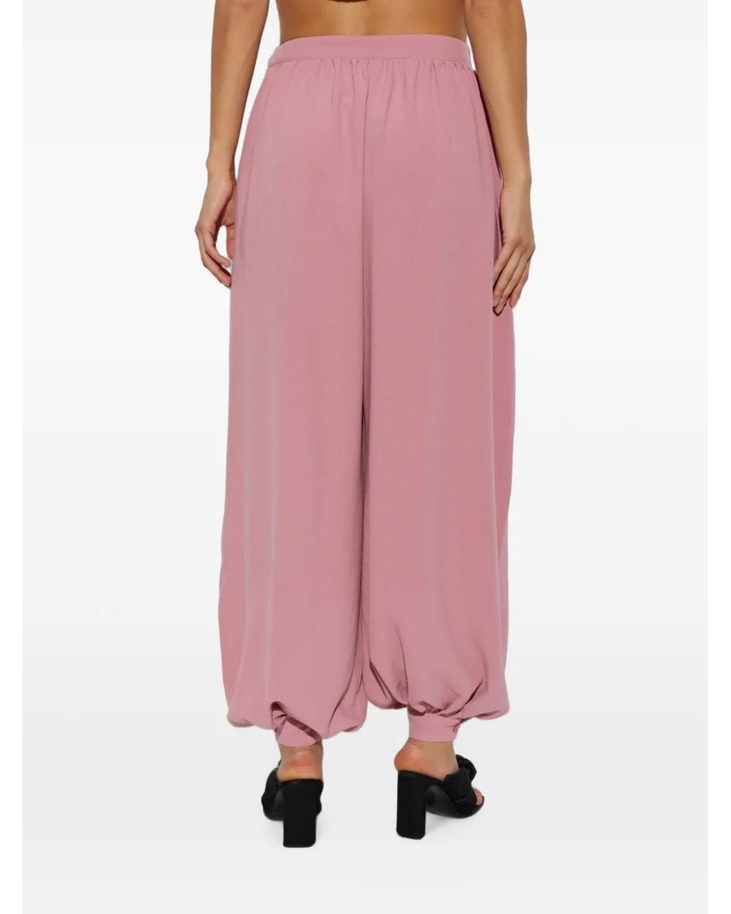 ROTATE BIRGER CHRISTENSEN Pink Balloon Pleated Pants