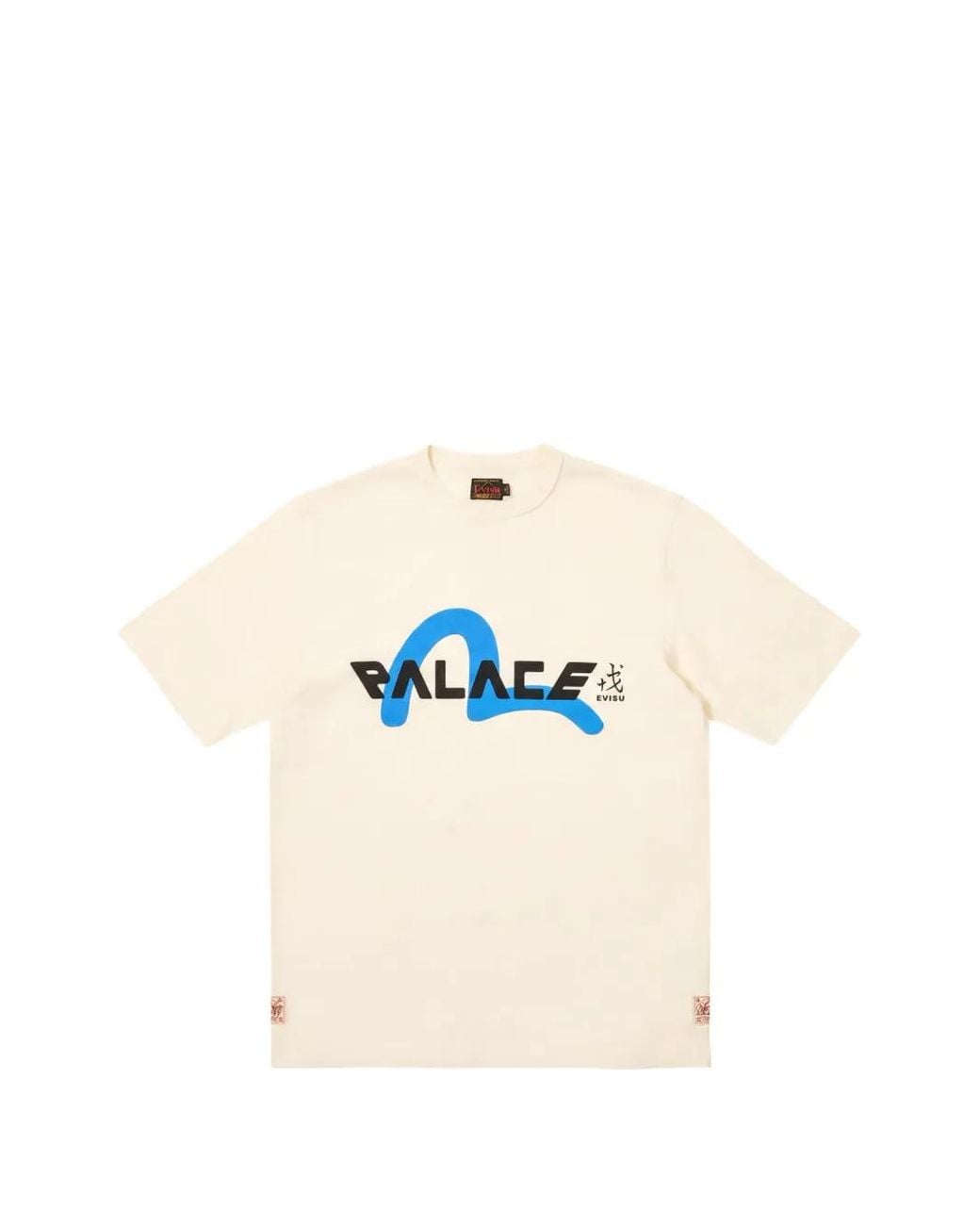 Palace White X Evisu Logo-Print T-Shirt for men